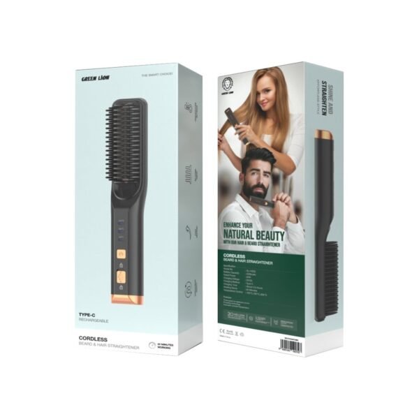 Green Lion Cordless Beard and Hair Straightener - Image 3