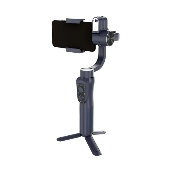 Porodo 3-Axis Ai Tracker & Light Gimbal Stabilizer - Black