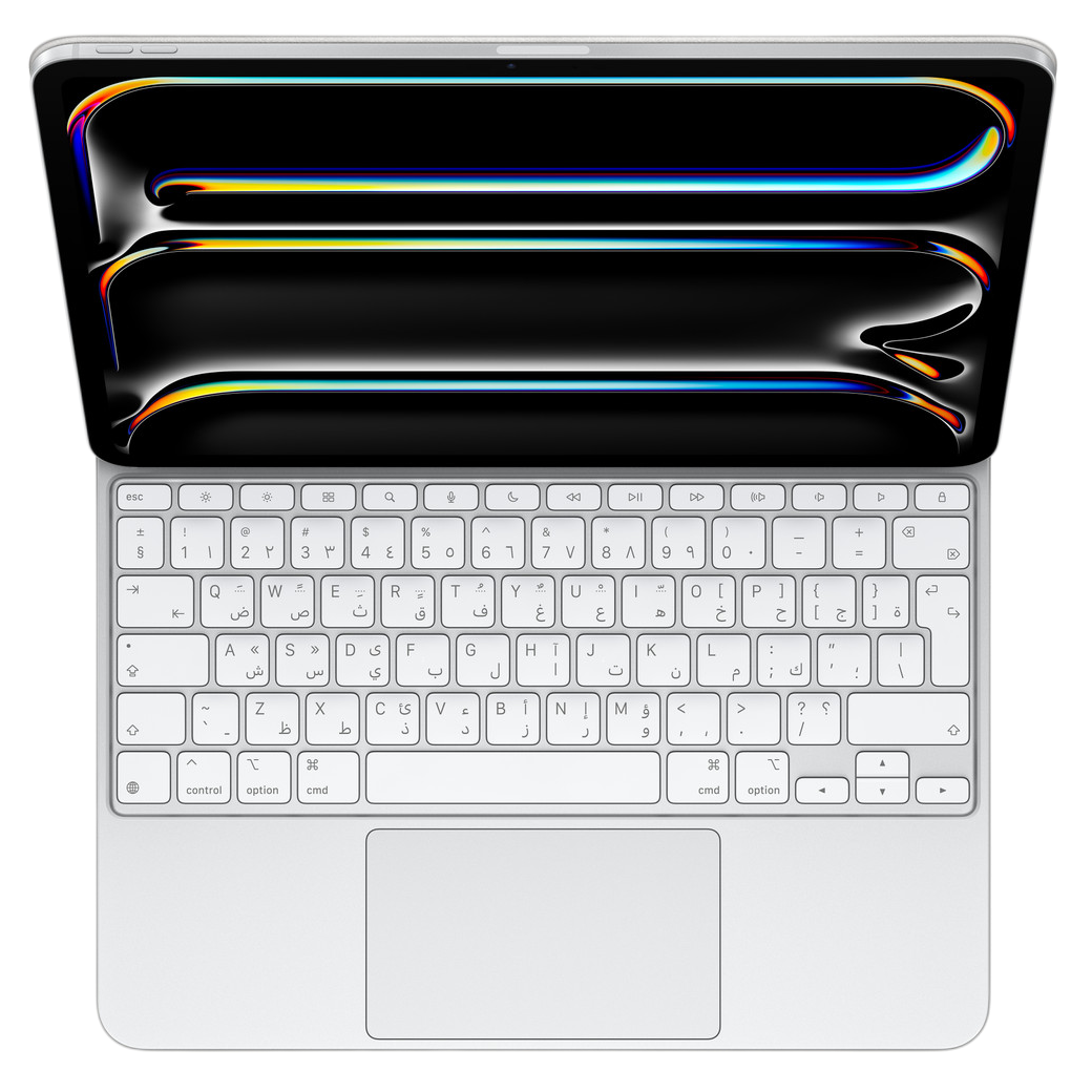 Apple Magic Keyboard for iPad Pro M4 & M5 13-inches - Arabic - white