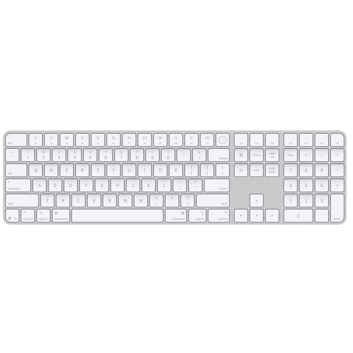 Apple Magic Keyboard with touch ID & Numeric Keyboards Type C - ano