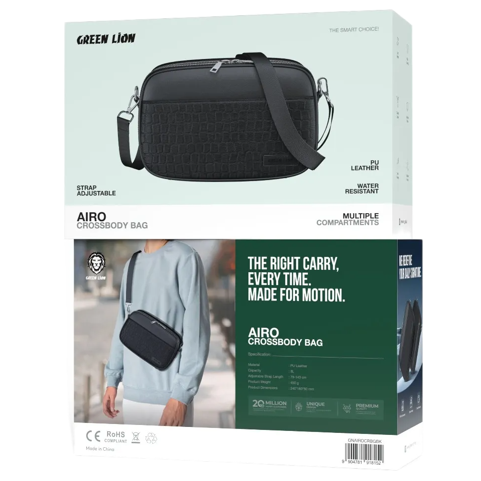 Green Lion Airo Crossbody Bag - Image 2