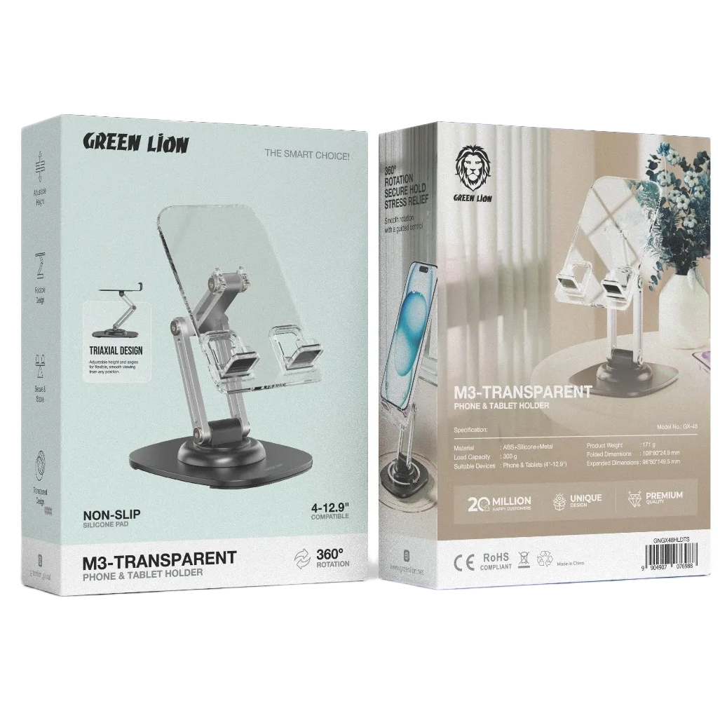 Green Lion M3-Transparent Phone & Tablet Holder - Image 3