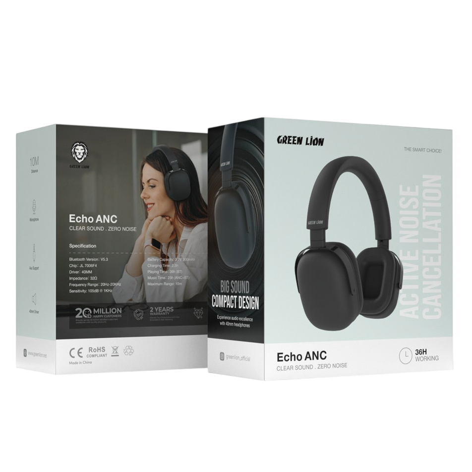 Green Lion Echo ANC Wireless Headphone - Image 4
