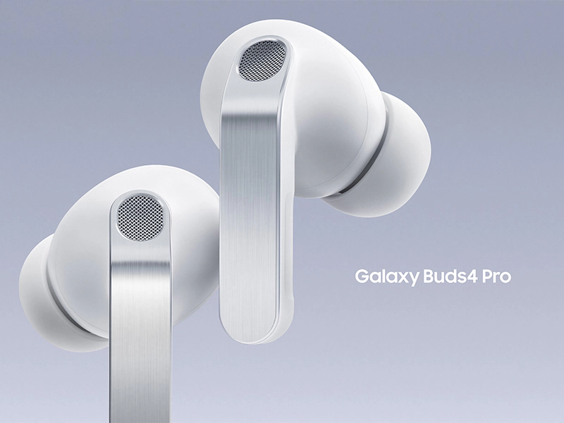 Samsung Galaxy Buds 4 Pro (R640) - Silver / White - Image 4