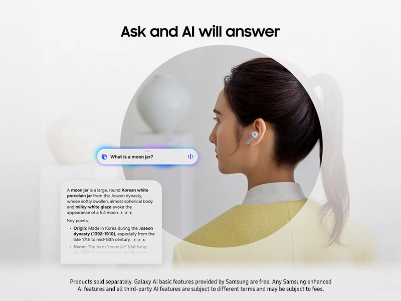 Samsung Galaxy Buds 4 Pro (R640) - Silver / White - Image 3